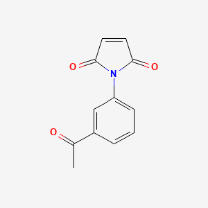 molecular formula C12H9NO3 B3390288 1-(3-Acetyl-phenyl)-pyrrole-2,5-dione CAS No. 95695-43-5