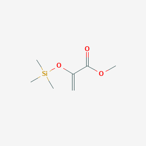 molecular formula C7H14O3Si B3390297 2-(Trimethylsilyloxy)acrylic acid methyl ester CAS No. 95799-94-3