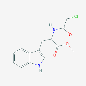 molecular formula C14H15ClN2O3 B033903 methyl 2-(2-chloroacetamido)-3-(1H-indol-3-yl)propanoate CAS No. 108273-71-8