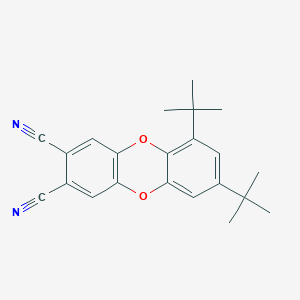 molecular formula C22H22N2O2 B339030 6,8-Ditert-butyl-2,3-oxanthrenedicarbonitrile 