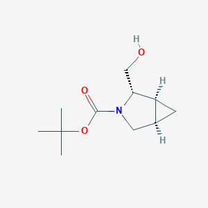 molecular formula C11H19NO3 B3390308 tert-butyl (1S,2S,5R)-2-(hydroxymethyl)-3-azabicyclo[3.1.0]hexane-3-carboxylate CAS No. 958457-61-9