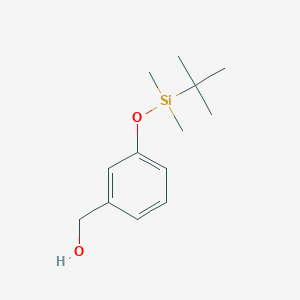 molecular formula C13H22O2Si B3390320 Benzenemethanol, 3-[[(1,1-dimethylethyl)dimethylsilyl]oxy]- CAS No. 96013-77-3