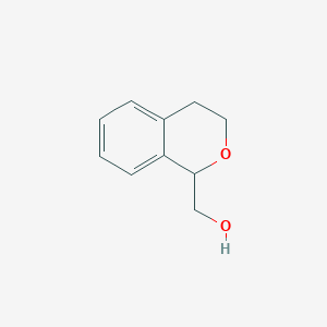 molecular formula C10H12O2 B3390332 3,4-dihydro-1H-isochromen-1-ylmethanol CAS No. 96292-92-1