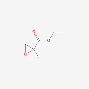 molecular formula C6H10O3 B3390343 Ethyl 2-methyloxirane-2-carboxylate CAS No. 96685-20-0