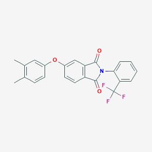 molecular formula C23H16F3NO3 B339037 5-(3,4-dimethylphenoxy)-2-[2-(trifluoromethyl)phenyl]-1H-isoindole-1,3(2H)-dione 
