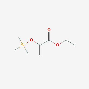 molecular formula C8H16O3Si B3390384 2-Trimethylsilanyloxy-acrylic acid ethyl ester CAS No. 98253-69-1