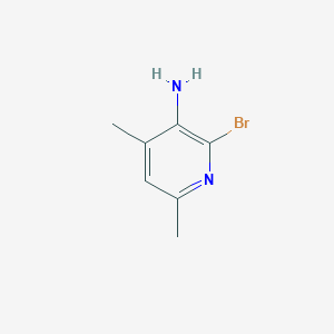 molecular formula C7H9BrN2 B033904 3-氨基-2-溴-4,6-二甲基吡啶 CAS No. 104829-98-3
