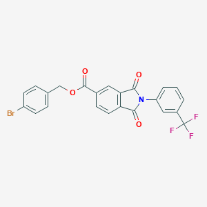 molecular formula C23H13BrF3NO4 B339040 4-Bromobenzyl 1,3-dioxo-2-[3-(trifluoromethyl)phenyl]-5-isoindolinecarboxylate 