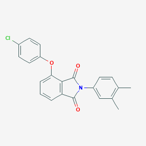 molecular formula C22H16ClNO3 B339041 4-(4-chlorophenoxy)-2-(3,4-dimethylphenyl)-1H-isoindole-1,3(2H)-dione 