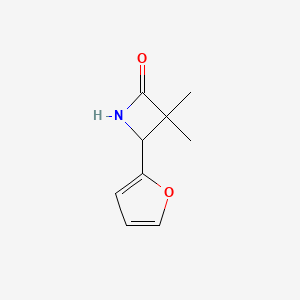 molecular formula C9H11NO2 B3390427 4-(Furan-2-yl)-3,3-dimethylazetidin-2-one CAS No. 98810-45-8