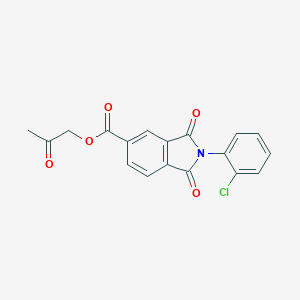 molecular formula C18H12ClNO5 B339043 2-Oxopropyl 2-(2-chlorophenyl)-1,3-dioxo-5-isoindolinecarboxylate 
