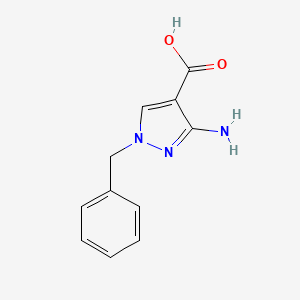 molecular formula C11H11N3O2 B3390430 3-amino-1-benzyl-1H-pyrazole-4-carboxylic acid CAS No. 99007-16-6