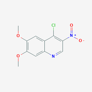 molecular formula C11H9ClN2O4 B3390438 4-Chloro-6,7-dimethoxy-3-nitroquinoline CAS No. 99011-29-7