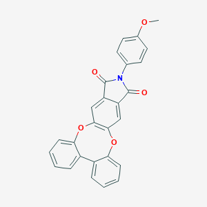 molecular formula C27H17NO5 B339048 12-(4-methoxyphenyl)-11H-dibenzo[5,6:7,8][1,4]dioxocino[2,3-f]isoindole-11,13(12H)-dione 
