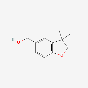 molecular formula C11H14O2 B3390509 (3,3-Dimethyl-2,3-dihydrobenzofuran-5-yl)methanol CAS No. 1012070-16-4