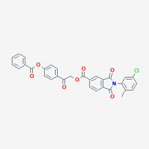 molecular formula C31H20ClNO7 B339051 2-[4-(Benzoyloxy)phenyl]-2-oxoethyl 2-(5-chloro-2-methylphenyl)-1,3-dioxo-5-isoindolinecarboxylate 