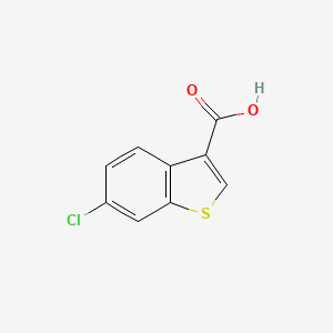 molecular formula C9H5ClO2S B3390538 6-chloroBenzo[b]thiophene-3-carboxylic acid CAS No. 1027271-95-9