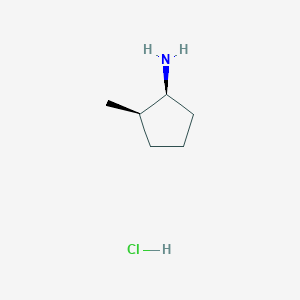 molecular formula C6H14ClN B3390545 (1S,2R)-2-Methylcyclopentan-1-amine hydrochloride CAS No. 102778-37-0