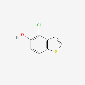 molecular formula C8H5ClOS B3390558 Benzo[b]thiophene-5-ol, 4-chloro- CAS No. 1033775-35-7