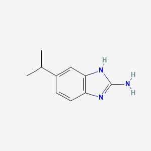 molecular formula C10H13N3 B3390560 1H-Benzimidazol-2-amine, 6-(1-methylethyl)- CAS No. 1060803-20-4