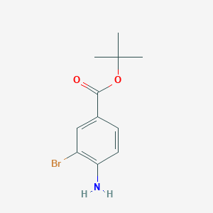 molecular formula C11H14BrNO2 B3390571 4-Amino-3-bromobenzoic acid tert-butyl ester CAS No. 1065101-49-6