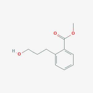 molecular formula C11H14O3 B3390578 Methyl 2-(3-hydroxypropyl)benzoate CAS No. 106515-76-8