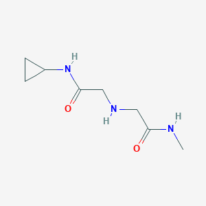 molecular formula C8H15N3O2 B3390599 N-Cyclopropyl-2-((2-(methylamino)-2-oxoethyl)amino)acetamide CAS No. 1095519-92-8