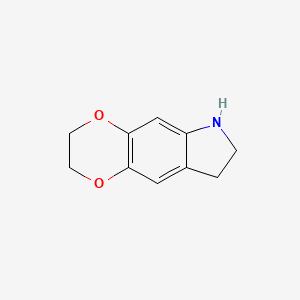 molecular formula C10H11NO2 B3390649 2H,3H,6H,7H,8H-[1,4]Dioxino[2,3-F]indole CAS No. 1156704-67-4