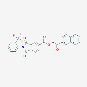 molecular formula C28H16F3NO5 B339067 2-(2-Naphthyl)-2-oxoethyl 1,3-dioxo-2-[2-(trifluoromethyl)phenyl]-5-isoindolinecarboxylate 