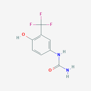 molecular formula C8H7F3N2O2 B3390673 [4-Hydroxy-3-(trifluoromethyl)phenyl]urea CAS No. 1174758-88-3