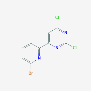 molecular formula C9H4BrCl2N3 B3390678 2,4-Dichloro-6-(6'-bromo-2'-pyridyl)pyrimidine CAS No. 1185306-26-6