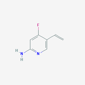 molecular formula C7H7FN2 B3390682 2-Pyridinamine, 5-ethenyl-4-fluoro- CAS No. 1185767-17-2