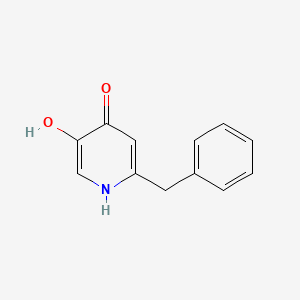 molecular formula C12H11NO2 B3390689 2-Benzyl-5-hydroxypyridin-4(1H)-one CAS No. 1194473-23-8