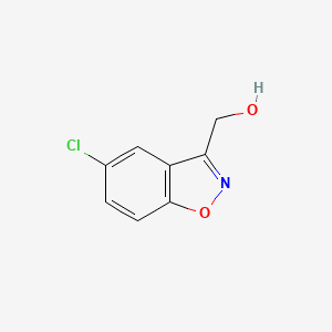 molecular formula C8H6ClNO2 B3390700 1,2-Benzisoxazole-3-methanol, 5-chloro- CAS No. 1200219-16-4