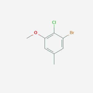 molecular formula C8H8BrClO B3390727 3-Bromo-2-chloro-5-methylanisole CAS No. 1208075-75-5