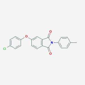 molecular formula C21H14ClNO3 B339073 5-(4-chlorophenoxy)-2-(4-methylphenyl)-1H-isoindole-1,3(2H)-dione 