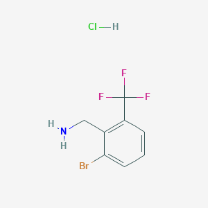 molecular formula C8H8BrClF3N B3390752 2-Bromo-6-(trifluoromethyl)benzylamine hydrochloride CAS No. 1214349-67-3
