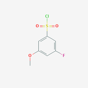 molecular formula C7H6ClFO3S B3390757 3-Fluoro-5-methoxybenzenesulfonyl chloride CAS No. 1214366-25-2