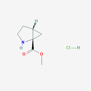 molecular formula C7H12ClNO2 B3390764 Methyl (1S,5R)-2-azabicyclo[3.1.0]hexane-1-carboxylate hydrochloride CAS No. 1217994-39-2