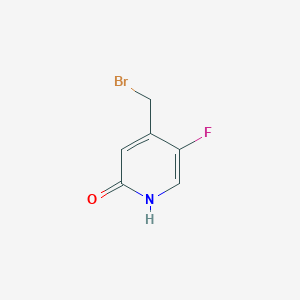 molecular formula C6H5BrFNO B3390767 4-Bromomethyl-5-fluoro-2-hydroxypyridine CAS No. 1227586-27-7