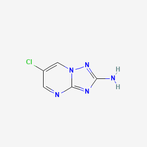 molecular formula C5H4ClN5 B3390834 6-Chloro-[1,2,4]triazolo[1,5-a]pyrimidin-2-amine CAS No. 124961-83-7