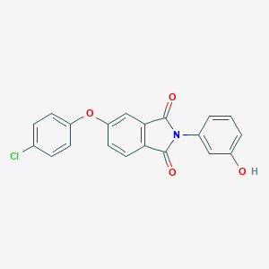 molecular formula C20H12ClNO4 B339084 5-(4-chlorophenoxy)-2-(3-hydroxyphenyl)-1H-isoindole-1,3(2H)-dione 