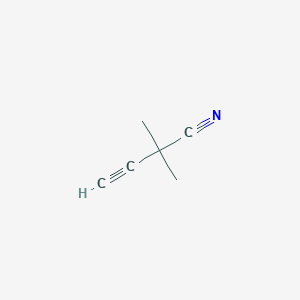 molecular formula C6H7N B3390840 2,2-Dimethylbut-3-ynenitrile CAS No. 124974-84-1