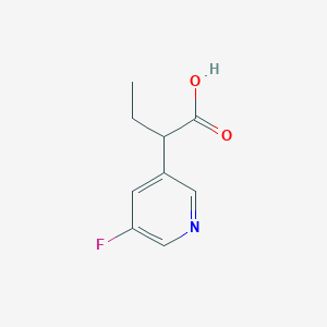 molecular formula C9H10FNO2 B3390848 2-(5-Fluoropyridin-3-yl)butanoic acid CAS No. 1250056-46-2