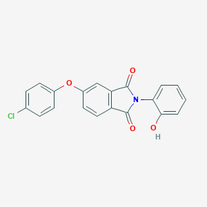 molecular formula C20H12ClNO4 B339085 5-(4-chlorophenoxy)-2-(2-hydroxyphenyl)-1H-isoindole-1,3(2H)-dione 