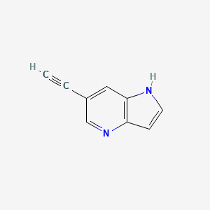 molecular formula C9H6N2 B3390870 1h-Pyrrolo[3,2-b]pyridine,6-ethynyl- CAS No. 1256790-91-6