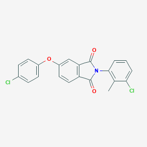 molecular formula C21H13Cl2NO3 B339088 2-(3-chloro-2-methylphenyl)-5-(4-chlorophenoxy)-1H-isoindole-1,3(2H)-dione 