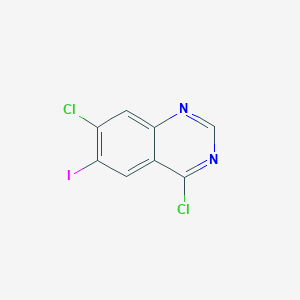 molecular formula C8H3Cl2IN2 B3390891 4,7-Dichloro-6-iodoquinazoline CAS No. 1256955-29-9