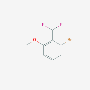 molecular formula C8H7BrF2O B3390901 3-Bromo-2-(difluoromethyl)anisole CAS No. 1261552-65-1