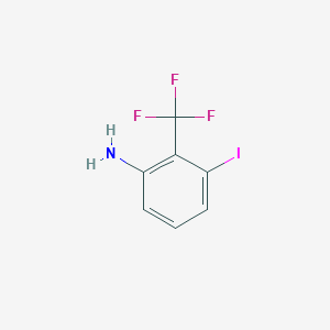molecular formula C7H5F3IN B3390902 3-Iodo-2-(trifluoromethyl)aniline CAS No. 1261645-04-8